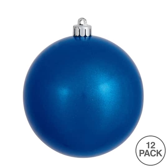 Vickerman 3" Blue Candy Ball Ornaments, 12ct.